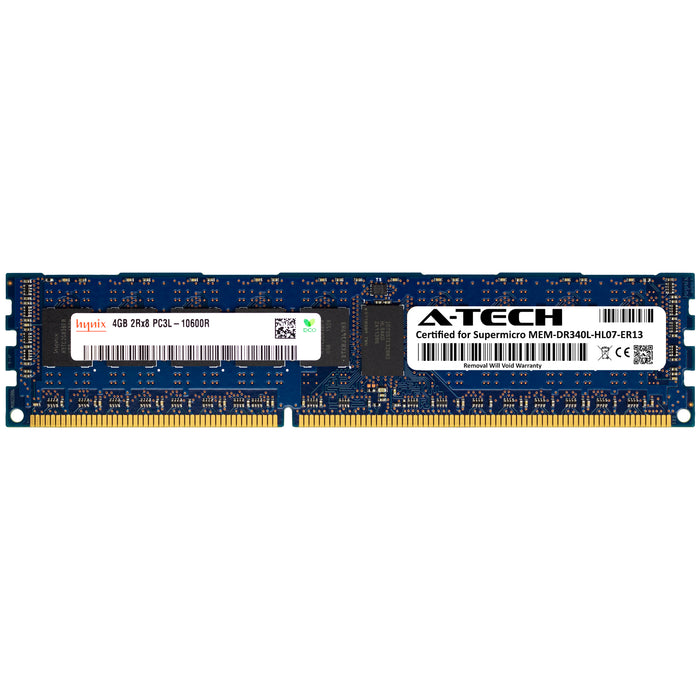MEM-DR340L-HL07-ER13 Supermicro Certified 4GB DDR3/DDR3L PC3L-10600R RDIMM Hynix Memory RAM Module