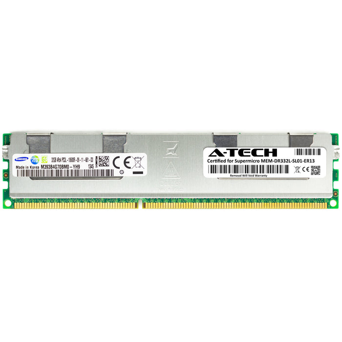MEM-DR332L-SL01-ER13 Supermicro Certified 32GB DDR3/DDR3L PC3L-10600R RDIMM Memory RAM Module (Samsung M393B4G70BM0-YH9)