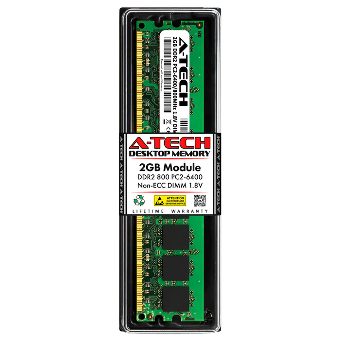 2GB DDR2-800 (PC2-6400) DIMM Desktop Memory RAM