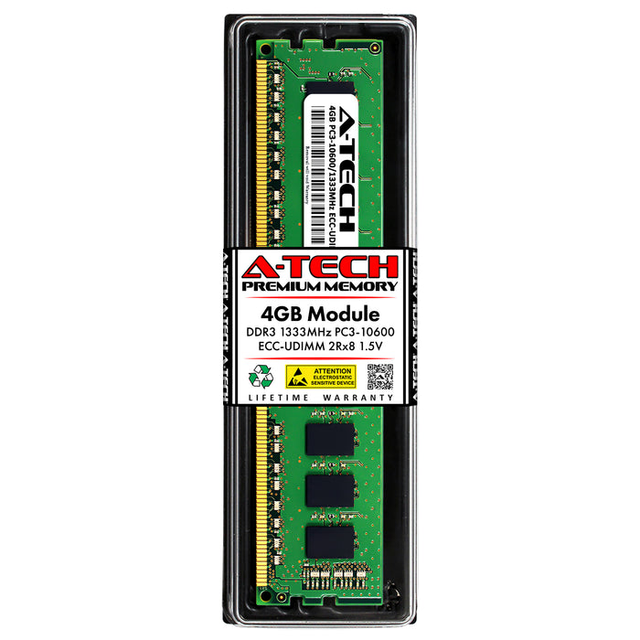 4GB RAM Replacement for Kingston KTH-PL313E/4G DDR3 1333 MHz PC3-10600 2Rx8 1.5V ECC Unbuffered Server Memory Module
