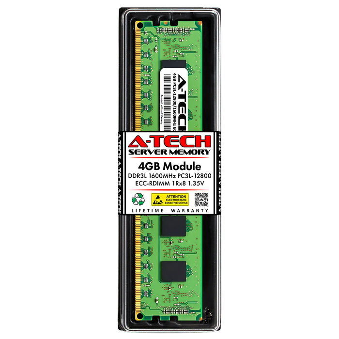 MTA18ASF1G72AZ-2G1 Samsung 4GB DDR3 1600 MHz PC3-12800 1Rx8 1.35V RDIMM ECC Registered Server Memory RAM Replacement Module