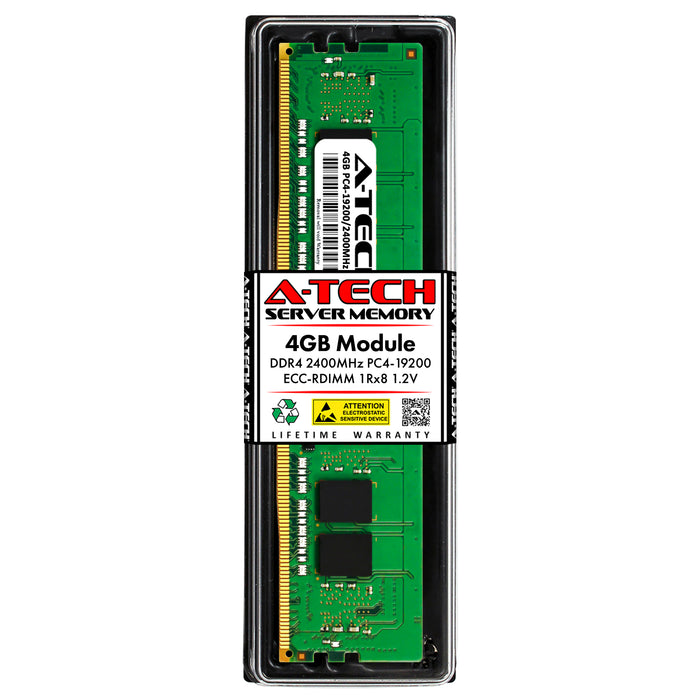 MTA9ASF51272PZ-2G3B1 Micron 4GB DDR4 2400 MHz PC4-19200 1Rx8 1.2V RDIMM ECC Registered Server Memory RAM Replacement Module