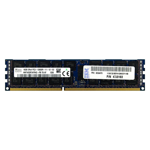 47J0183 - IBM-Lenovo RAM 16GB 2Rx4 PC3-12800 RDIMM DDR3 1600MHz ECC Registered Server Memory Module