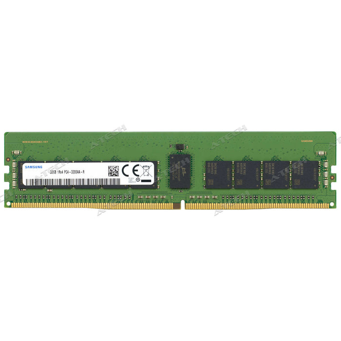 Samsung 32GB 1Rx4 PC4-3200 RDIMM DDR4-25600 ECC Registered DIMM 288-Pin Server Memory RAM Module