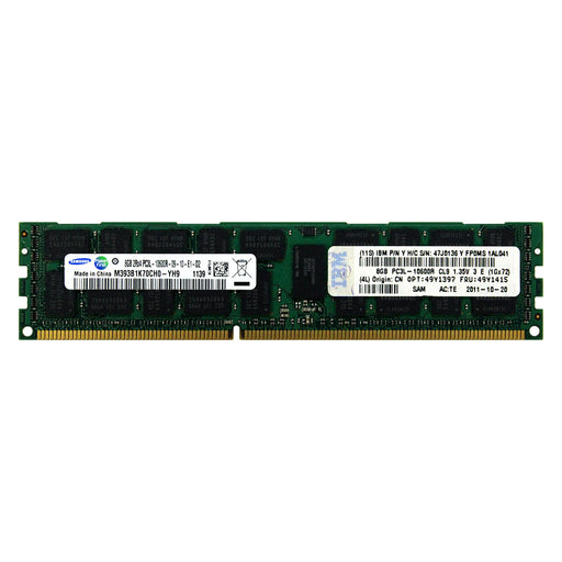 49Y1415 - IBM-Lenovo RAM 8GB 2Rx4 PC3-10600 RDIMM DDR3 1333MHz ECC Registered Server Memory Module