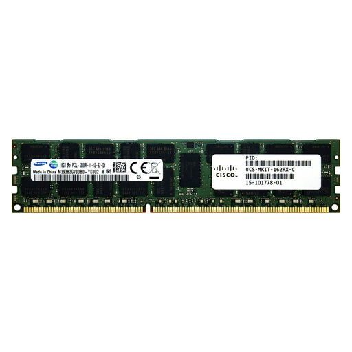 15-101778-01 - Cisco RAM 16GB 2Rx4 PC3-12800 RDIMM DDR3 1600MHz ECC Registered Server Memory Module