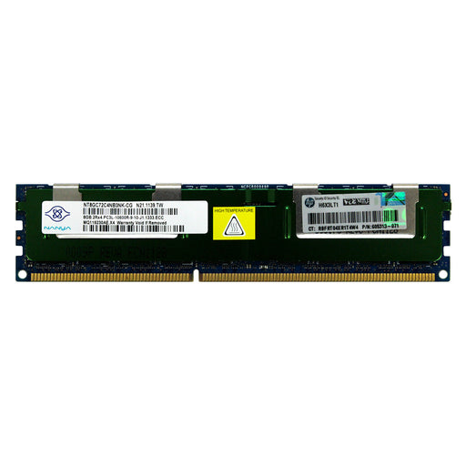 604506-B21 - HP/HPE RAM 8GB 2Rx4 PC3-10600 RDIMM DDR3 1333MHz ECC Registered Server Memory Module