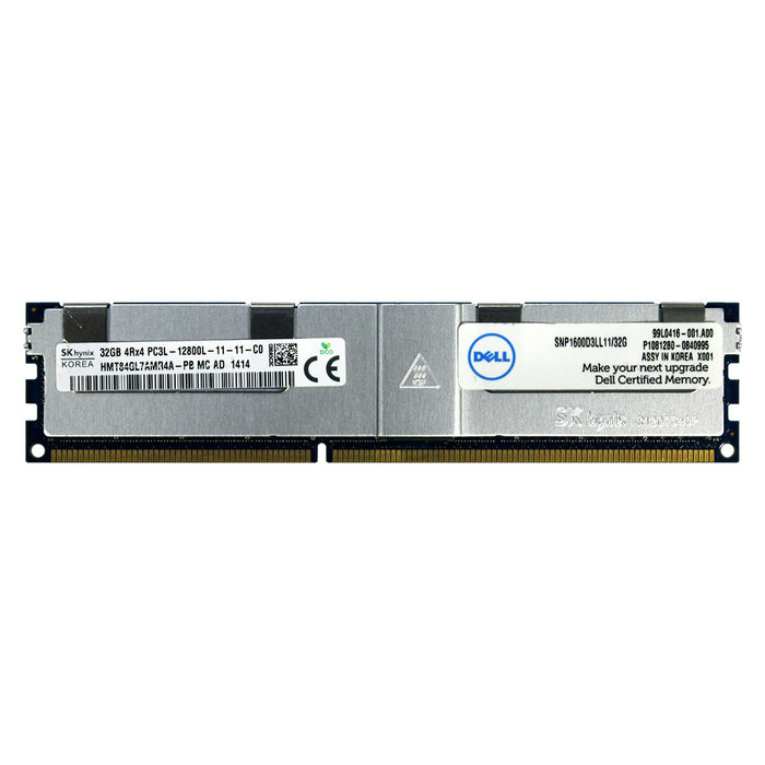 SNP1600D3LL11/32G - Dell RAM 32GB 4Rx4 PC3-12800 LRDIMM DDR3 1600MHz ECC Load Reduced Server Memory Module