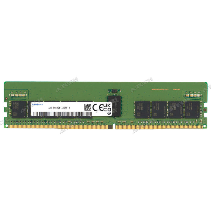 Samsung 32GB 2Rx8 PC4-3200 RDIMM DDR4-25600 ECC Registered DIMM 288-Pin Server Memory RAM Module