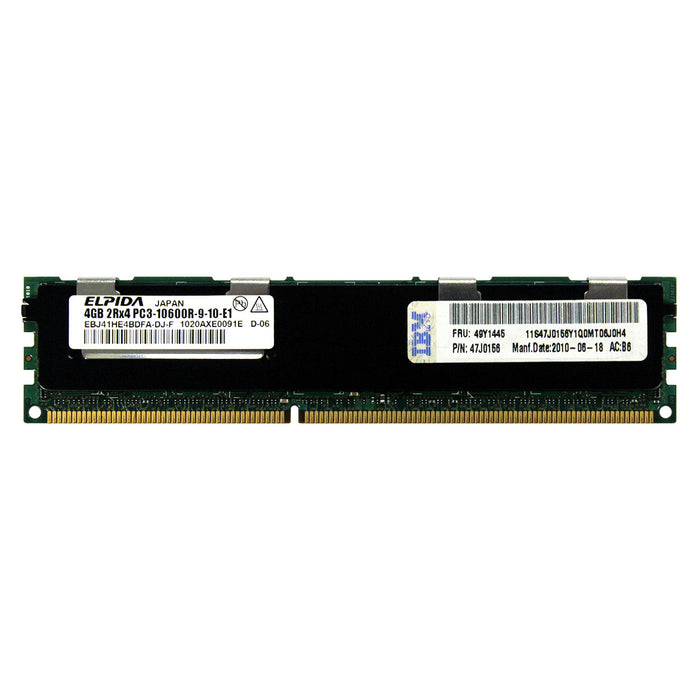49Y1435 - IBM-Lenovo RAM 4GB 2Rx4 PC3-10600 RDIMM DDR3 1333MHz ECC Registered Server Memory Module