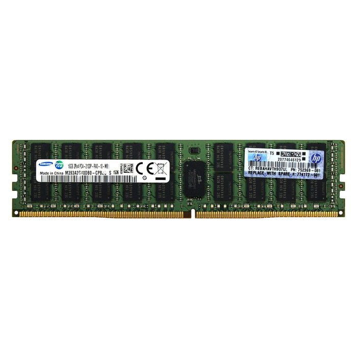 752369-081 - HP/HPE RAM 16GB 2Rx4 PC4-17000 RDIMM DDR4 2133MHz ECC Registered Server Memory Module