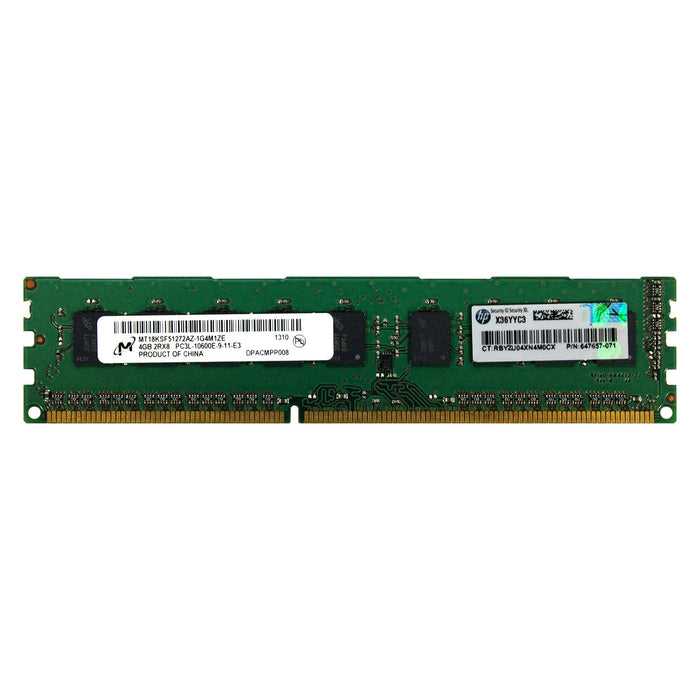 664695-001 - HP/HPE RAM 4GB 2Rx8 PC3-10600 ECC UDIMM DDR3 1333MHz ECC Unbuffered Server Memory Module