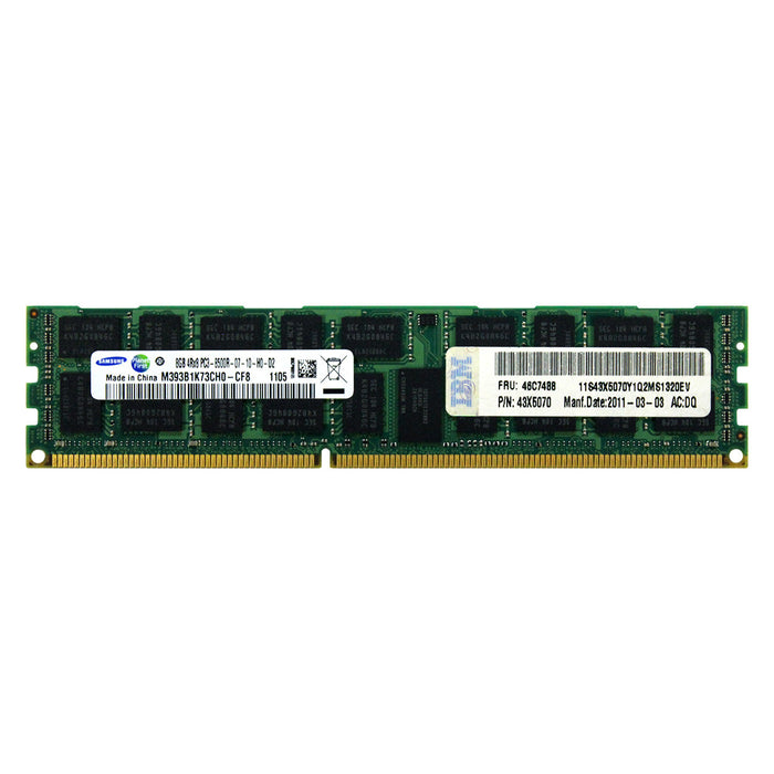 46C7488 - IBM-Lenovo RAM 8GB 4Rx8 PC3-8500 RDIMM DDR3 1066MHz ECC Registered Server Memory Module