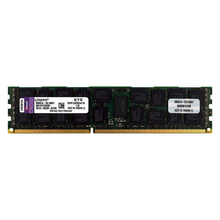 KVR13R9D4/16 - Kingston RAM 16GB 2Rx4 PC3-10600 RDIMM DDR3 1333MHz ECC Registered Server Memory Module