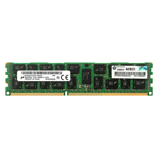 713984-B21 - HP/HPE RAM 8GB 2Rx4 PC3-12800 RDIMM DDR3 1600MHz ECC Registered Server Memory Module