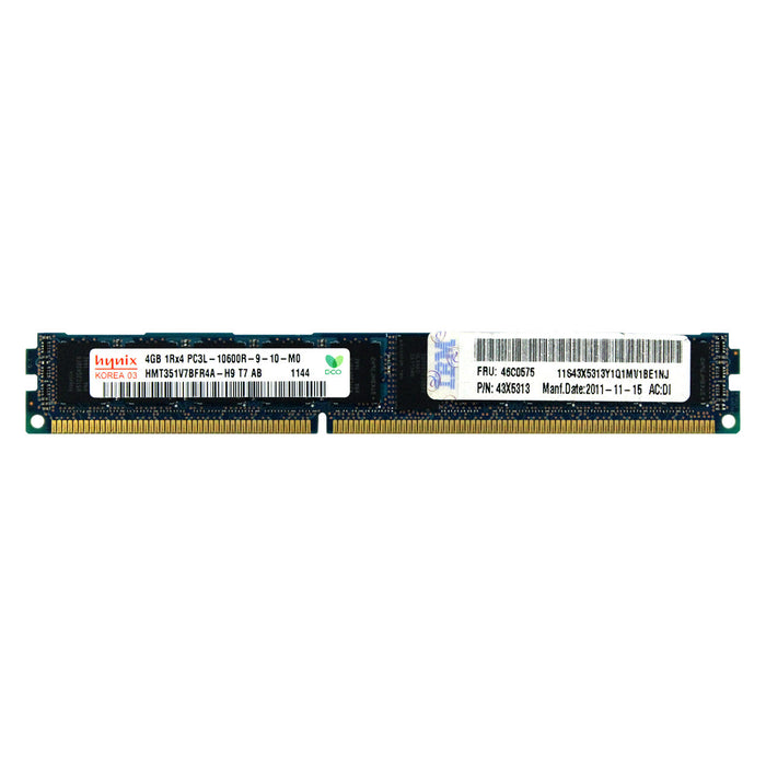 43X5313 - IBM-Lenovo RAM 4GB 1Rx4 PC3-10600 RDIMM DDR3 1333MHz ECC Registered Server Memory Module