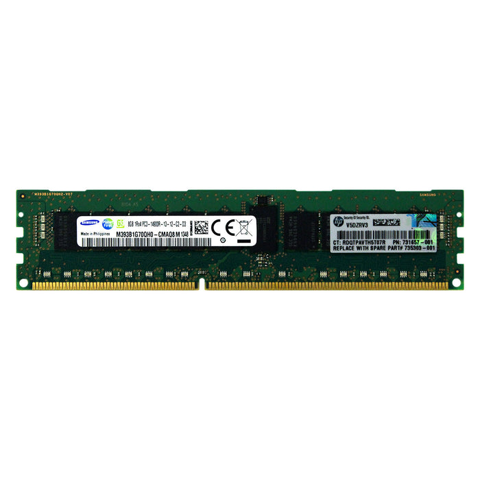 731657-081 - HP/HPE RAM 8GB 1Rx4 PC3-14900 RDIMM DDR3 1866MHz ECC Registered Server Memory Module