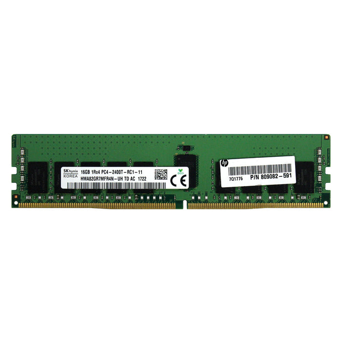 809082-591 - HP/HPE RAM 16GB 1Rx4 PC4-19200 RDIMM DDR4 2400MHz ECC Registered Server Memory Module