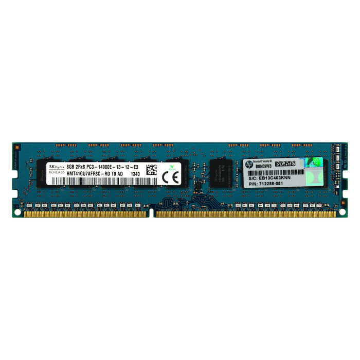 712288-081 - HP/HPE RAM 8GB 2Rx8 PC3-14900 ECC UDIMM DDR3 1866MHz ECC Unbuffered Server Memory Module