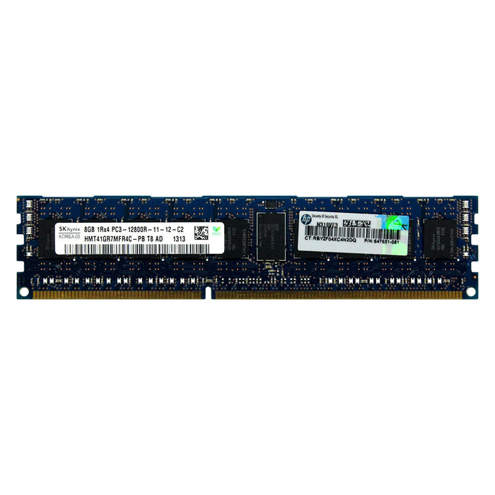 647899-S21 - HP/HPE RAM 8GB 1Rx4 PC3-12800 RDIMM DDR3 1600MHz ECC Registered Server Memory Module