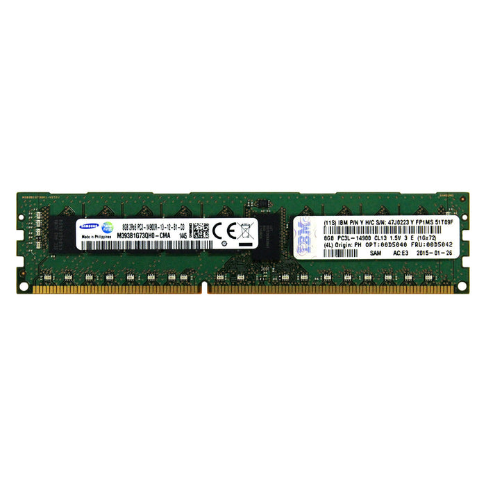 00D5040 - IBM-Lenovo RAM 8GB 2Rx8 PC3-14900 RDIMM DDR3 1866MHz ECC Registered Server Memory Module
