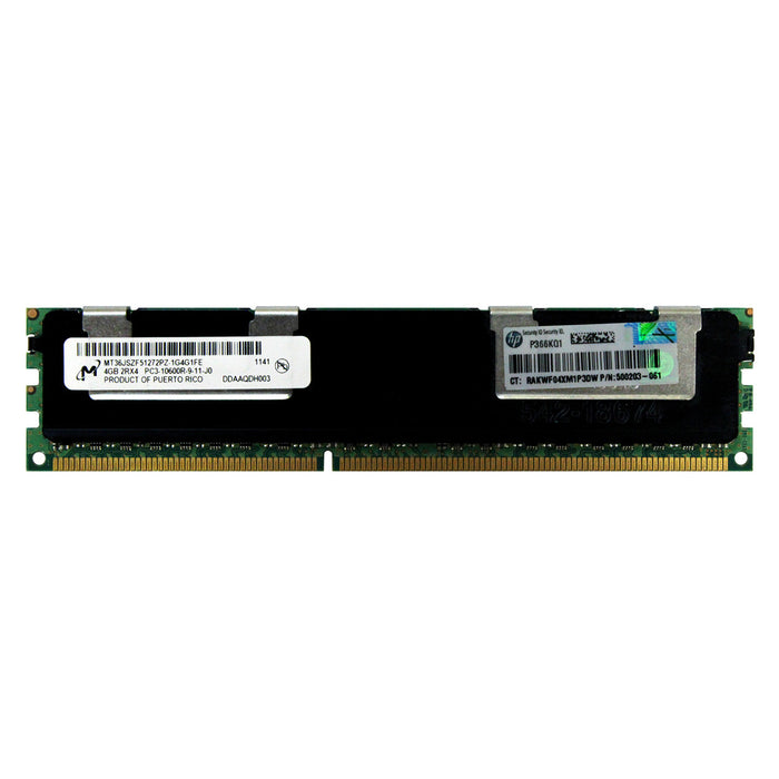 500658-B21 - HP/HPE RAM 4GB 2Rx4 PC3-10600 RDIMM DDR3 1333MHz ECC Registered Server Memory Module