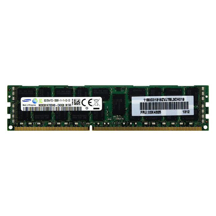 0A89482 - IBM-Lenovo RAM 8GB 2Rx4 PC3-12800 RDIMM DDR3 1600MHz ECC Registered Server Memory Module