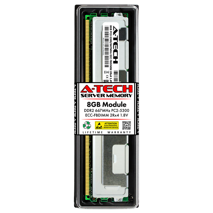 8GB 2Rx4 DDR2-667 PC2-5300F FBDIMM ECC Fully Buffered 1.8V 240-Pin Server Memory RAM