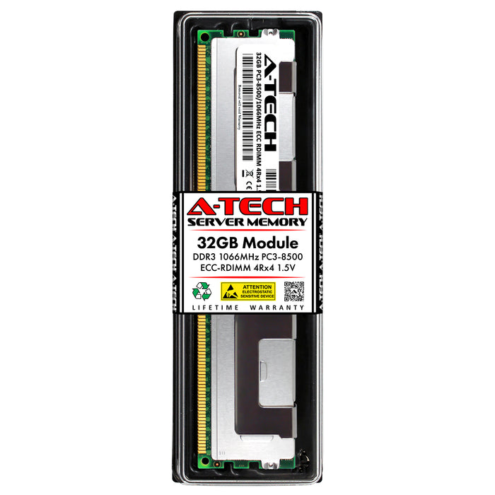 Supermicro SUPER H8SGL Memory RAM | 32GB 4Rx4 DDR3 1066MHz (PC3-8500) RDIMM 1.5V