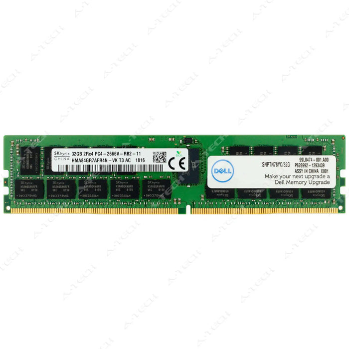 0TN78Y - Dell 32GB DDR4-2666 RDIMM Server RAM Memory