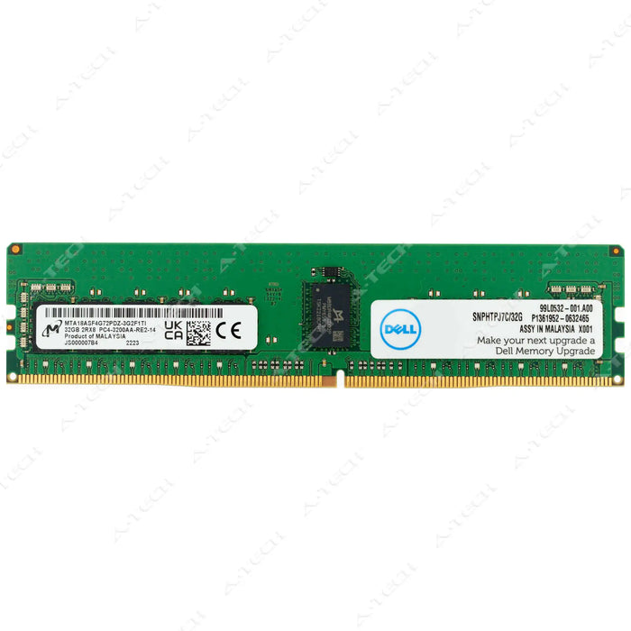 0HTPJ7 - Dell 32GB DDR4-3200 RDIMM Server RAM Memory