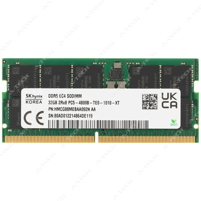 0JJ3C2 - Dell 32GB DDR5-4800 ECC SODIMM MicroServer RAM Memory