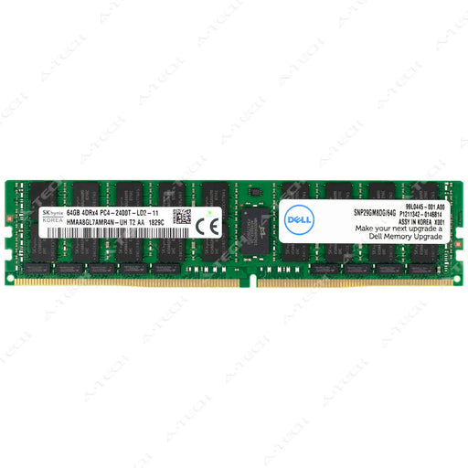 SNP29GM8DG/64G - Dell 64GB DDR4-2400 LRDIMM Server RAM Memory