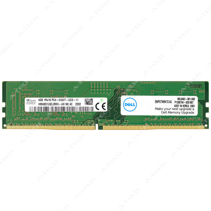SNPGTWW1C/4G - Dell 4GB DDR4-2400 DIMM Desktop RAM Memory