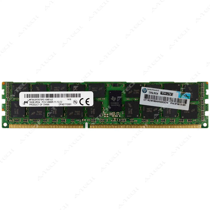 672612-081 - HP/HPE RAM 16GB 2Rx4 PC3-12800 RDIMM DDR3 1600MHz ECC Registered Server Memory Module