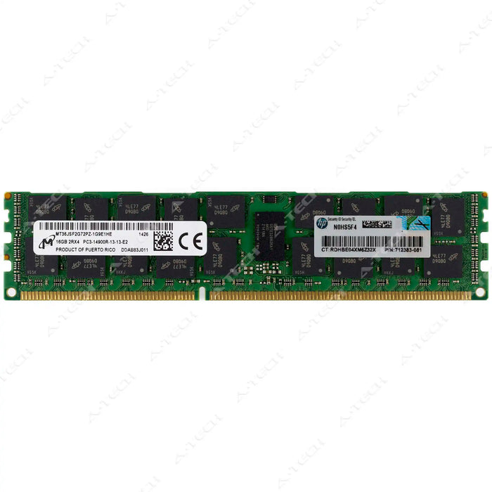 715274-001 - HP/HPE RAM 16GB 2Rx4 PC3-14900 RDIMM DDR3 1866MHz ECC Registered Server Memory Module