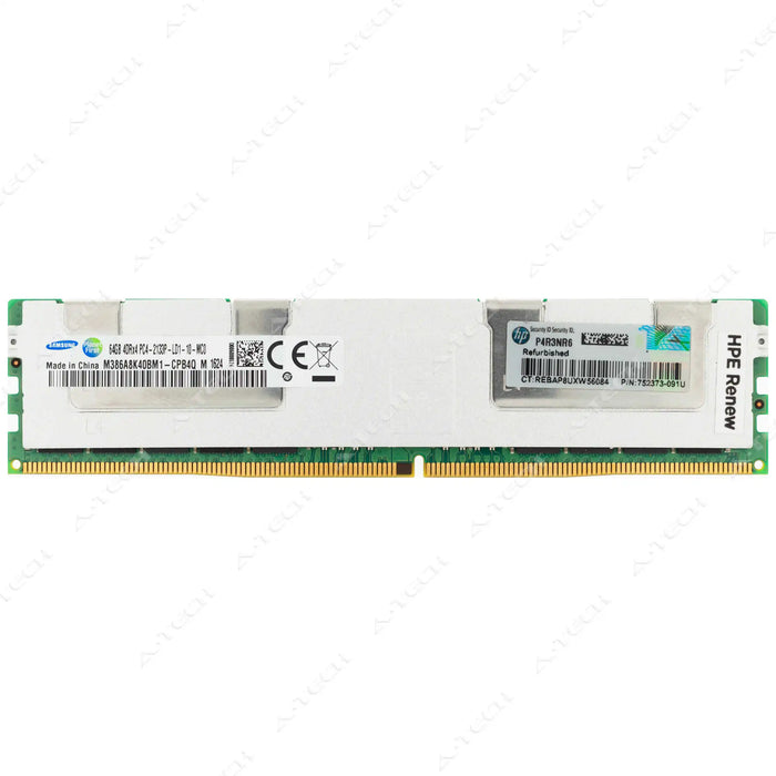 752373-091U - HP/HPE RAM 64GB 4Drx4 PC4-17000 LRDIMM DDR4 2133MHz ECC Load Reduced Server Memory Module