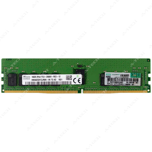 868846-001 - HP 16GB DDR4-2666 RDIMM PC4-21300 Server RAM Memory