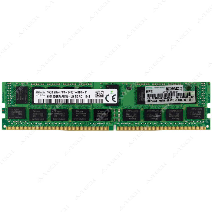 836220-B21 - HP 16GB DDR4-2400 RDIMM PC4-19200 Server RAM Memory