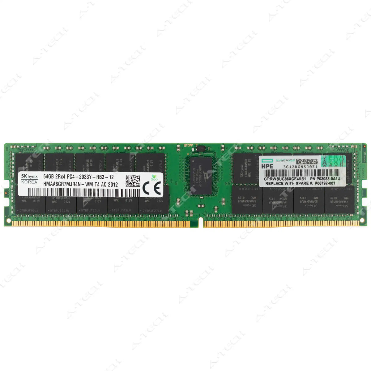 P03053-0A1U - HP/HPE RAM 64GB 2Rx4 PC4-23400 RDIMM DDR4 2933MHz ECC Re