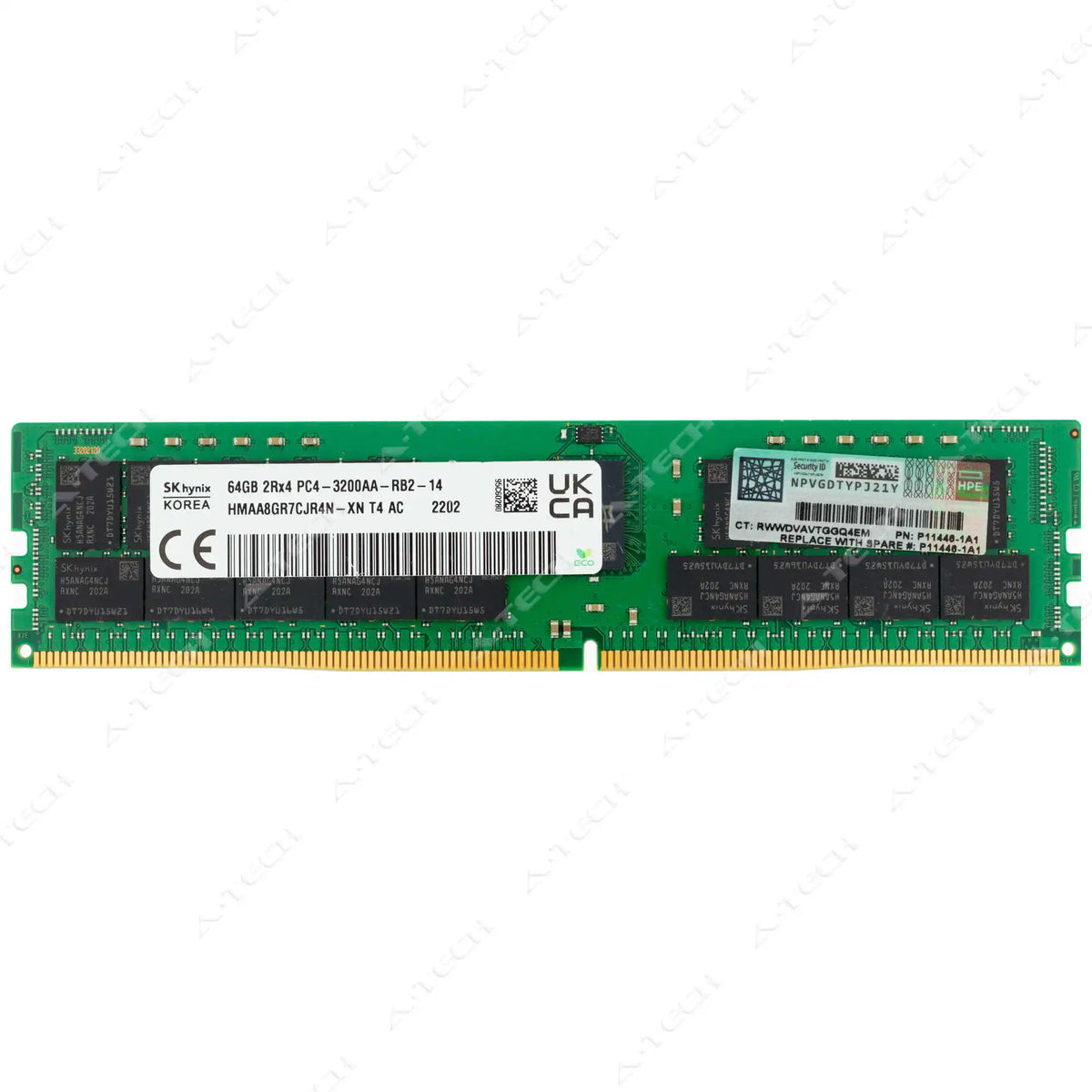P07650 B21 HP HPE RAM 64GB 2Rx4 PC4 25600 RDIMM DDR4 3200MHz ECC Reg