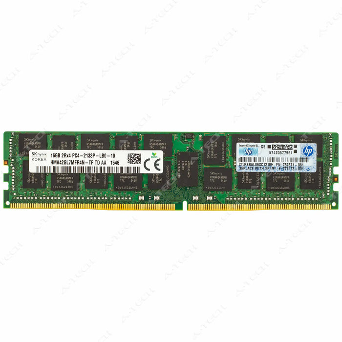HMA42GL7MFR4N-TF - Hynix RAM 16GB 2Rx4 PC4-17000 LRDIMM DDR4 2133MHz ECC Load Reduced Server Memory Module