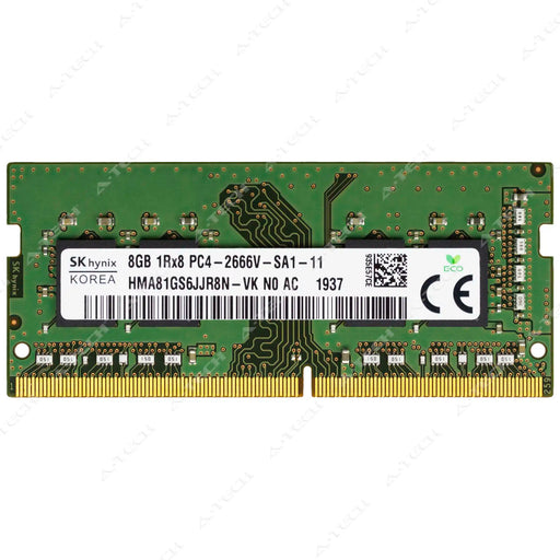 HMA81GS6JJR8N-VK - Hynix RAM 8GB 1Rx8 PC4-21300 SODIMM DDR4 2666MHz Non-ECC Unbuffered Laptop Memory Module