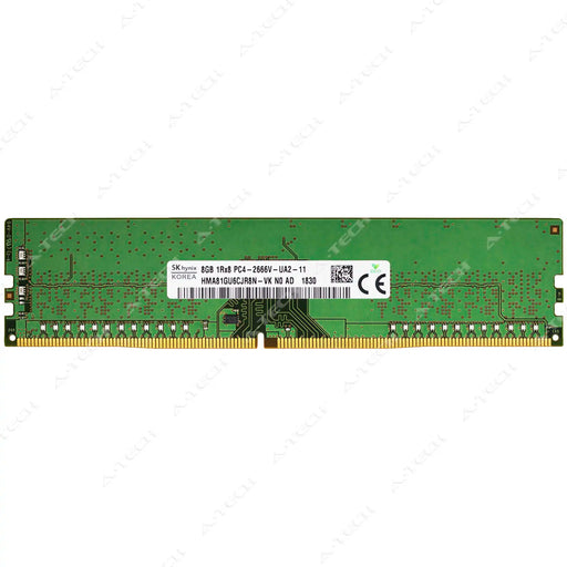 HMA81GU6CJR8N-VK - Hynix RAM 8GB 1Rx8 PC4-21300 DIMM DDR4 2666MHz Non-ECC Unbuffered Desktop Memory Module