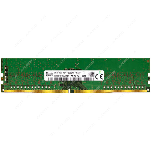 HMA81GU6CJR8N-XN - Hynix RAM 8GB 1Rx8 PC4-25600 DIMM DDR4 3200MHz Non-ECC Unbuffered Desktop Memory Module