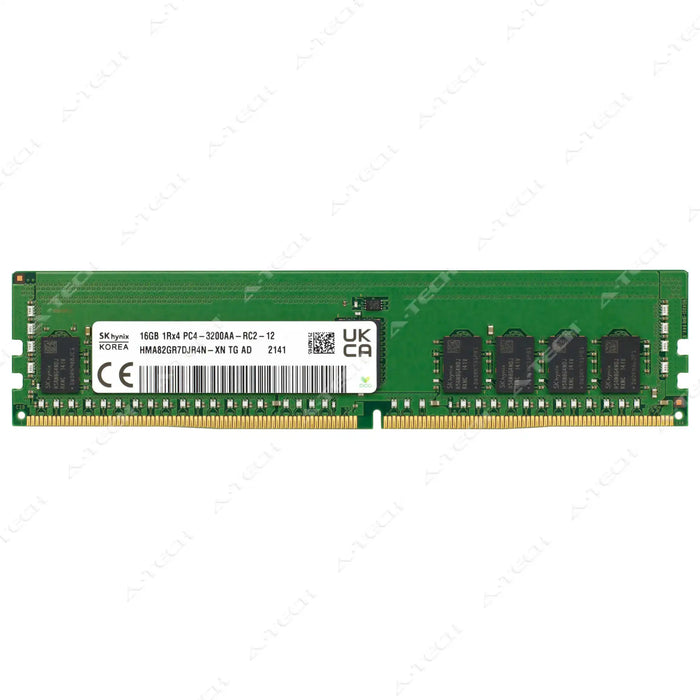HMA82GR7DJR4N-XN - Hynix RAM 16GB 1Rx4 PC4-25600 RDIMM DDR4 3200MHz ECC Registered Server Memory Module