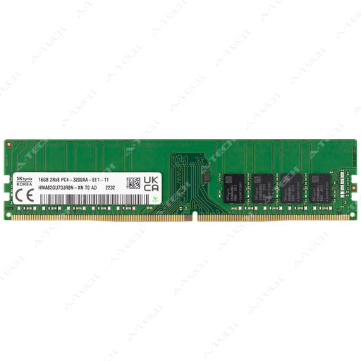 HMA82GU7DJR8N-XN - Hynix RAM 16GB 2Rx8 PC4-25600 ECC UDIMM DDR4 3200MHz ECC Unbuffered Server Memory Module