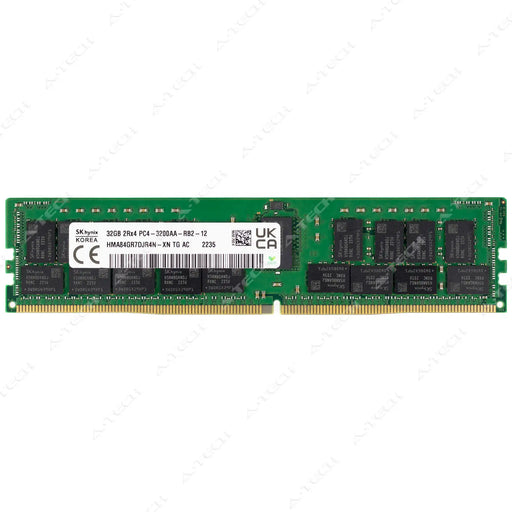 HMA84GR7DJR4N-XN - Hynix RAM 32GB 2Rx4 PC4-25600 RDIMM DDR4 3200MHz ECC Registered Server Memory Module