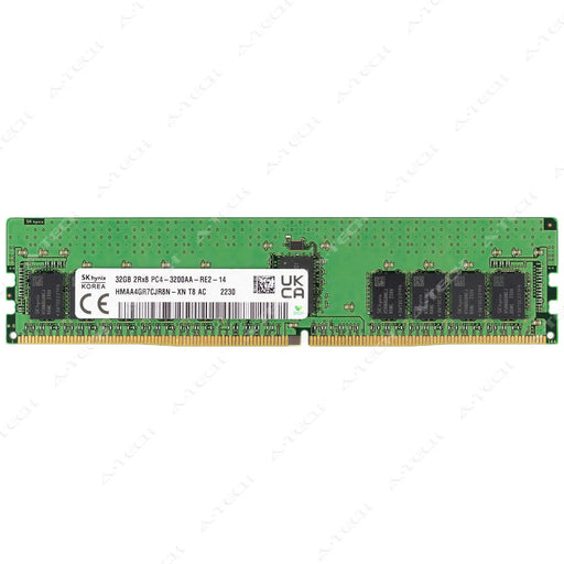HMAA4GR7CJR8N-XN - Hynix RAM 32GB 2Rx8 PC4-25600 RDIMM DDR4 3200MHz ECC Registered Server Memory Module