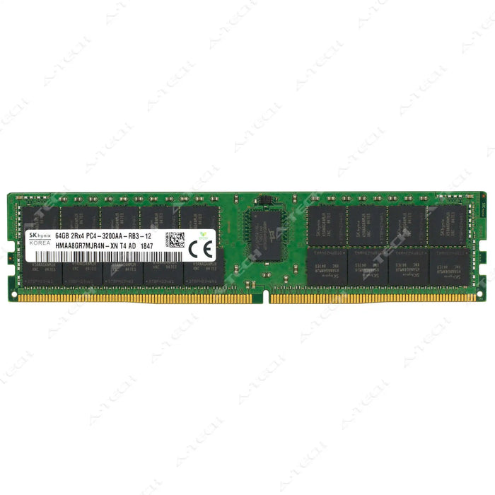 HMAA8GR7MJR4N-XN - Hynix RAM 64GB 2Rx4 PC4-25600 RDIMM DDR4 3200MHz ECC Registered Server Memory Module